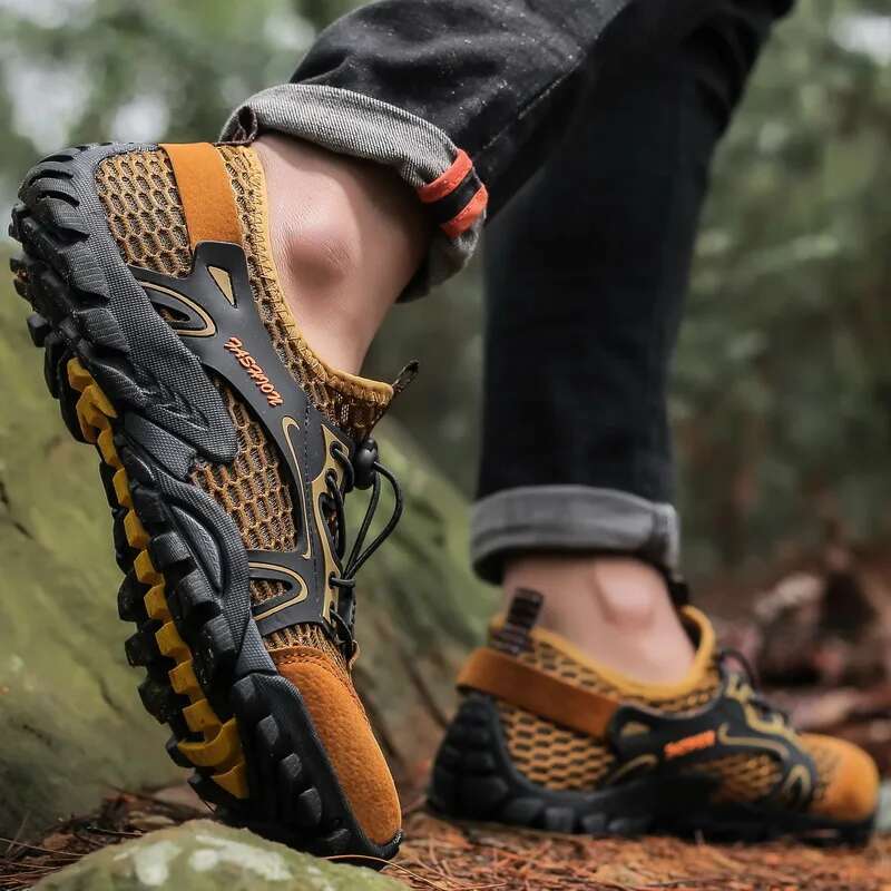 Anti-slip Wear-resistant for Men Hiking Shoes Jogging Trekking Sneakers Fast atos Outdoor Hombre Invierno
