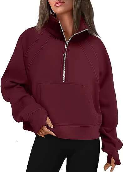 New Stand Collar Long Sleeve Zipper Pullover Women's Fashion Casual Hoodies For Women
