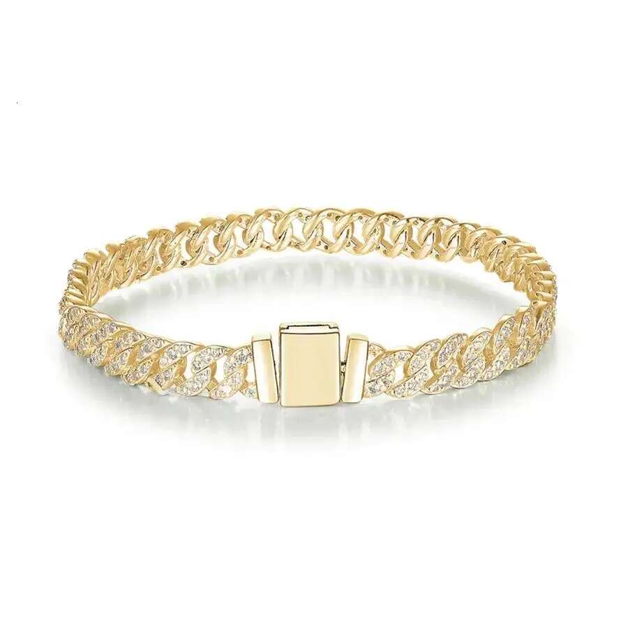 2025 New S Sier Plated Glitter Eternal Bracelet, Lady's Princess Birthday Gift, Ancient Gold Chain