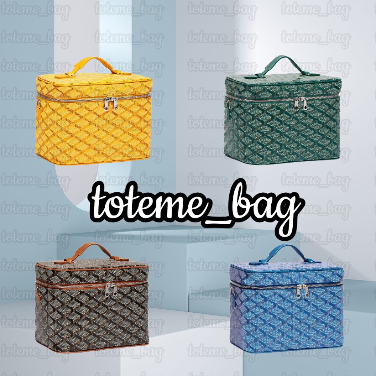 Luxury Designers Shoulder Bag Womens Mens makeup Cosmetic Vanity Case trunk bag leather wash up Cross Body clutch handbag tote Bags Top handle purse wallet lunch bag