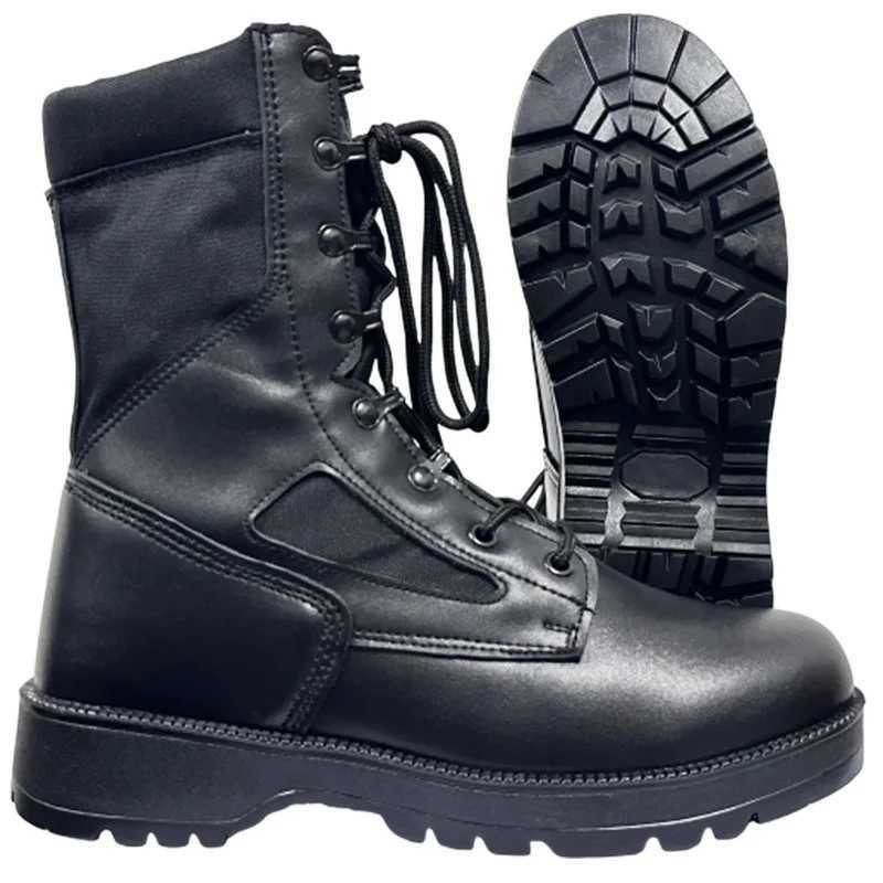 New Brand Leather Man Tactical Combat Boots Men Outdoor Hiking Desert Boots Breathable Male Ankle Boots Z250303