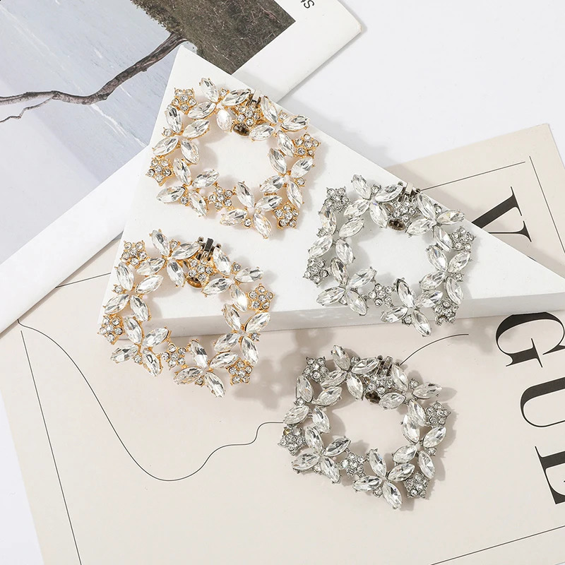 1PC Lady Shoe Clips Women High Heel Charm Jewelry Shoes Rhinestones Crystal Decoration Wedding Bride Shoes Decoration 250218