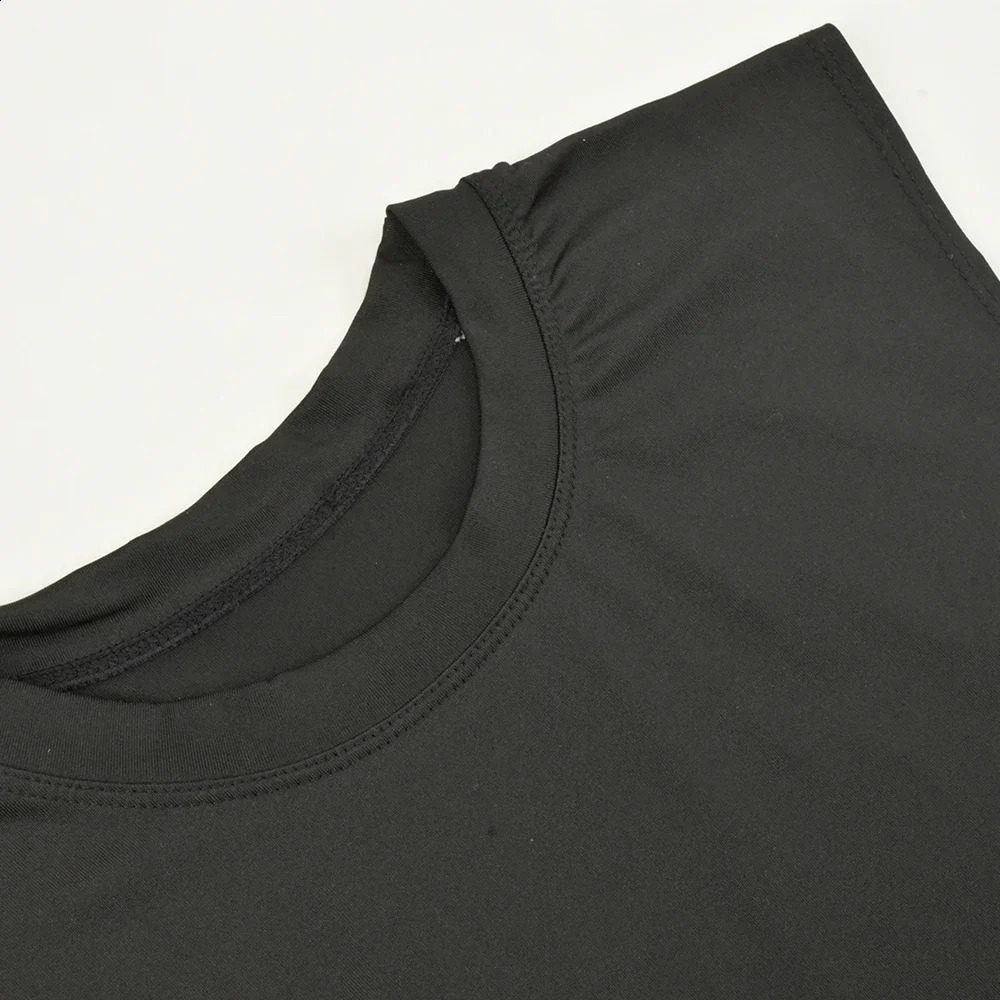 1 piece/2 pieces mens quick drying fitness vest top - gym vest round neck activity suit used for exercise running T-shirt sleeveless sports shirt 2502