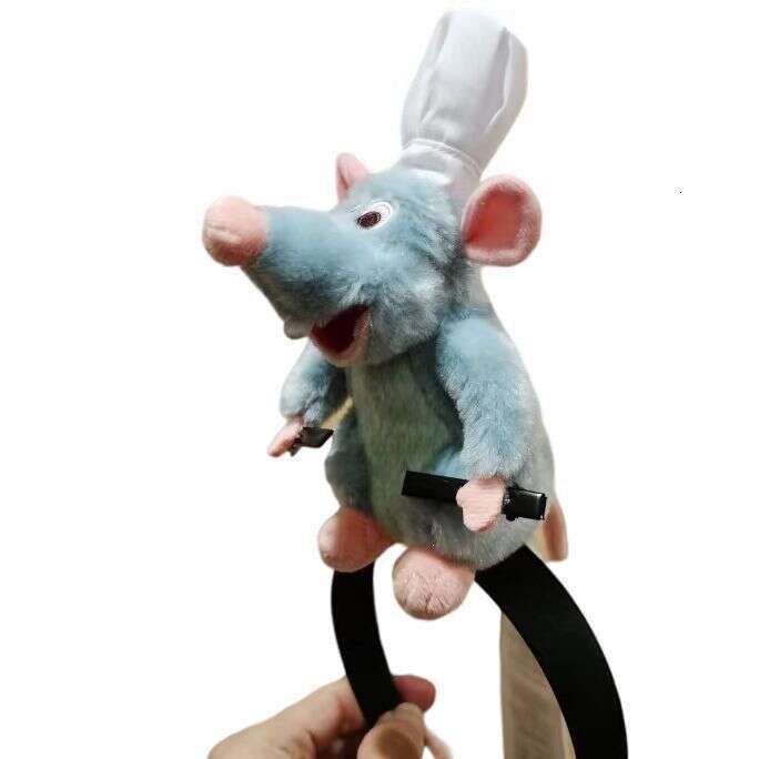 15cm standing magnet with magnetic hairpin for chef's mouse cooking plush toy