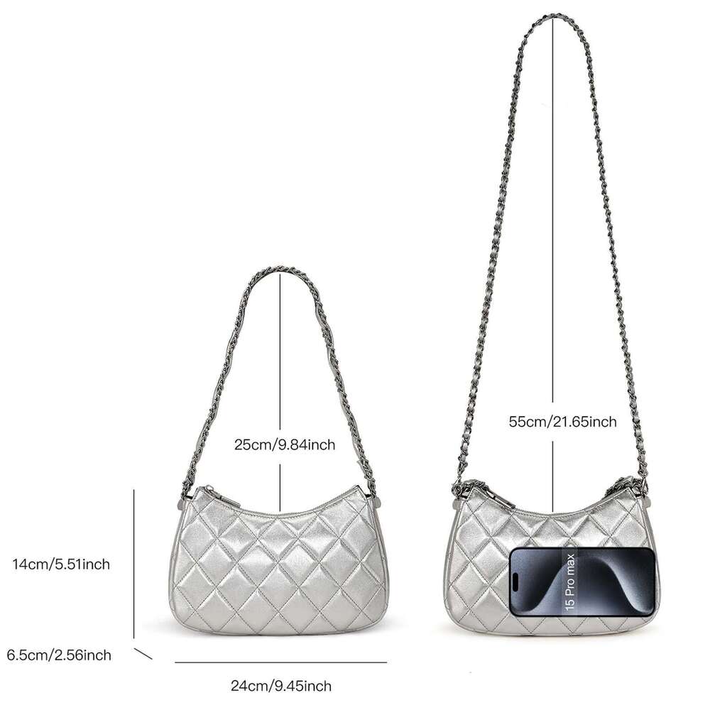 Women Chain Quilted Shoulder Crossbody Leather Bag Original Designer Brand Handbag Fashion Valentine's Gift