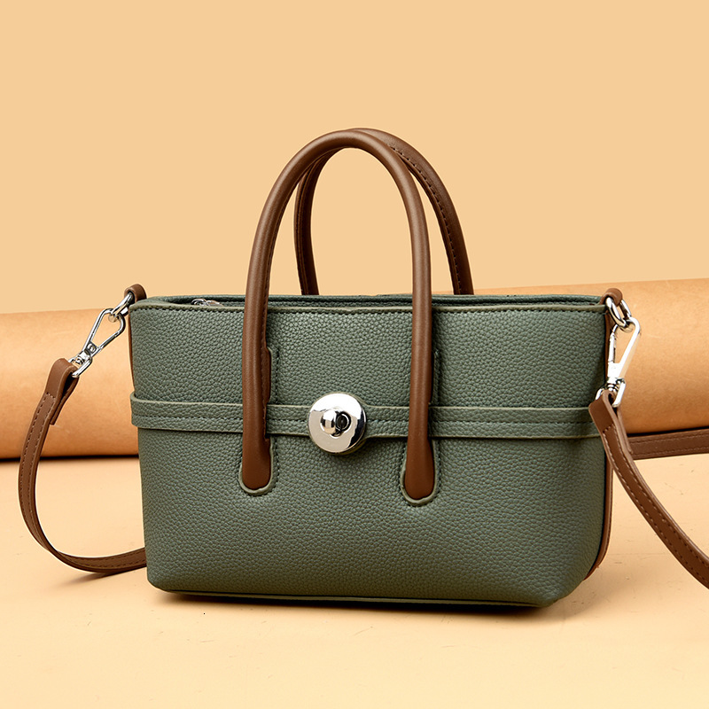 toteBag Shoulder bag ROSE NOIRE New Large Capacity Single Shoulder Diagonal Cross Hand-Held Simple Women's Lychee Pattern Bag