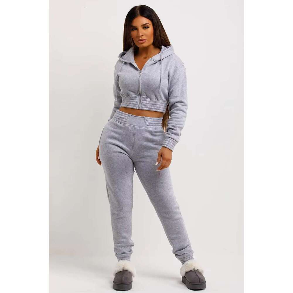 Manufactory Direct Sales Women Grey Color Anti-Shrink Heavy 100% Cotton Hoodies Unisex Sweatshirts Women's Pullover