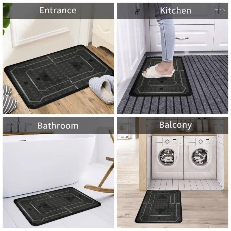 Carpets Frost Trap Welcome Floor Door Kitchen Bathroom Mats Anti-Slip Outdoor Doormat Garage Entrance Rug Carpet Living Room Footpad H260226