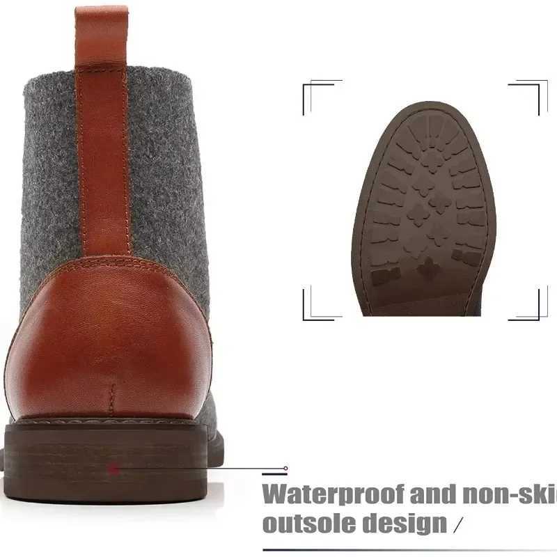 Chelsea Boots for Men Quality Mens Casual Shoes Autumn Winter High-top Male Formal Boots New Fashion Men Boots Mens Boots Z250303
