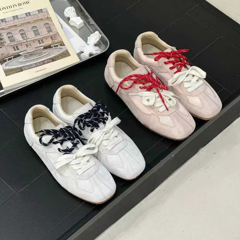Wens sports shoes genuine leather German training shoes wens summer breathable mesh ballet flat casual shoes Z250301