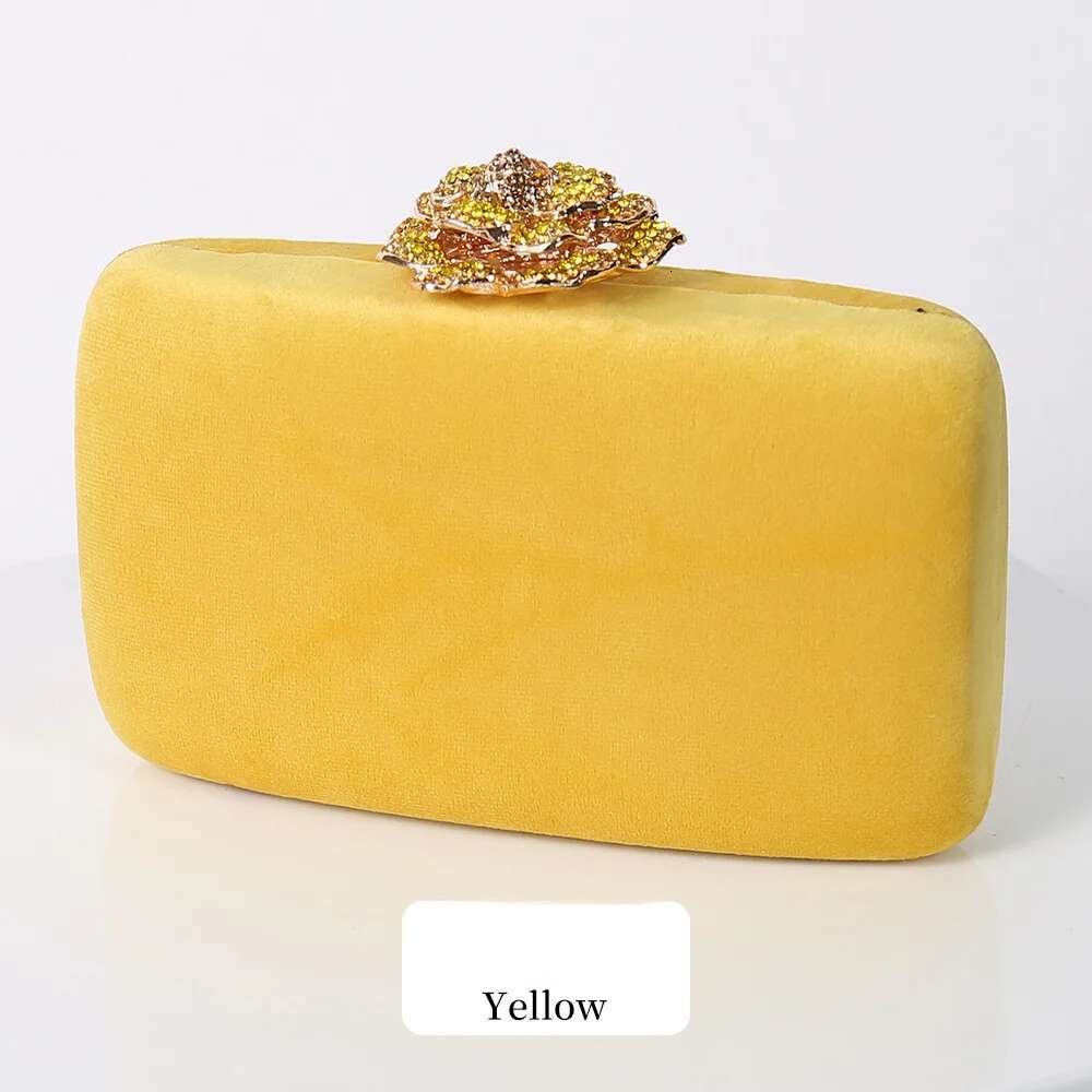 Women's Bags New Winter Veet Dia wer Lock Elegant Evening Bag Designer Purse Wedding Chain Clutch