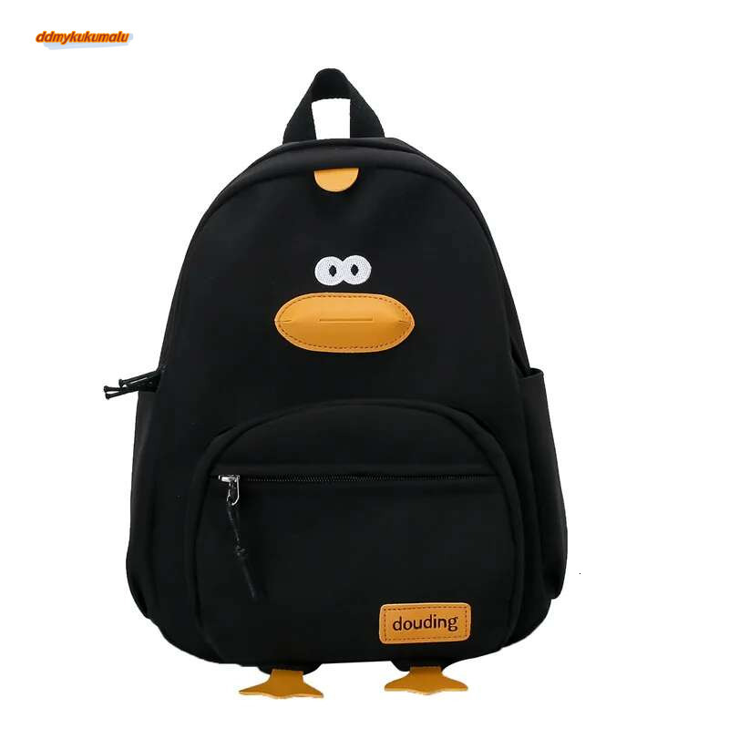 Canvas Kids Backpack Bag for Girls Boys Cartoon Duck Children Travel Bags Portable Primary Child School Backpacks #ddmykukumalu