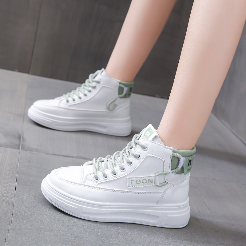 2025 Seasonal Designer s New Multi functional Casual Women s Fashion Thick soled High top White Shoes Soft soled Multi functional Outdoor Sports Shoes