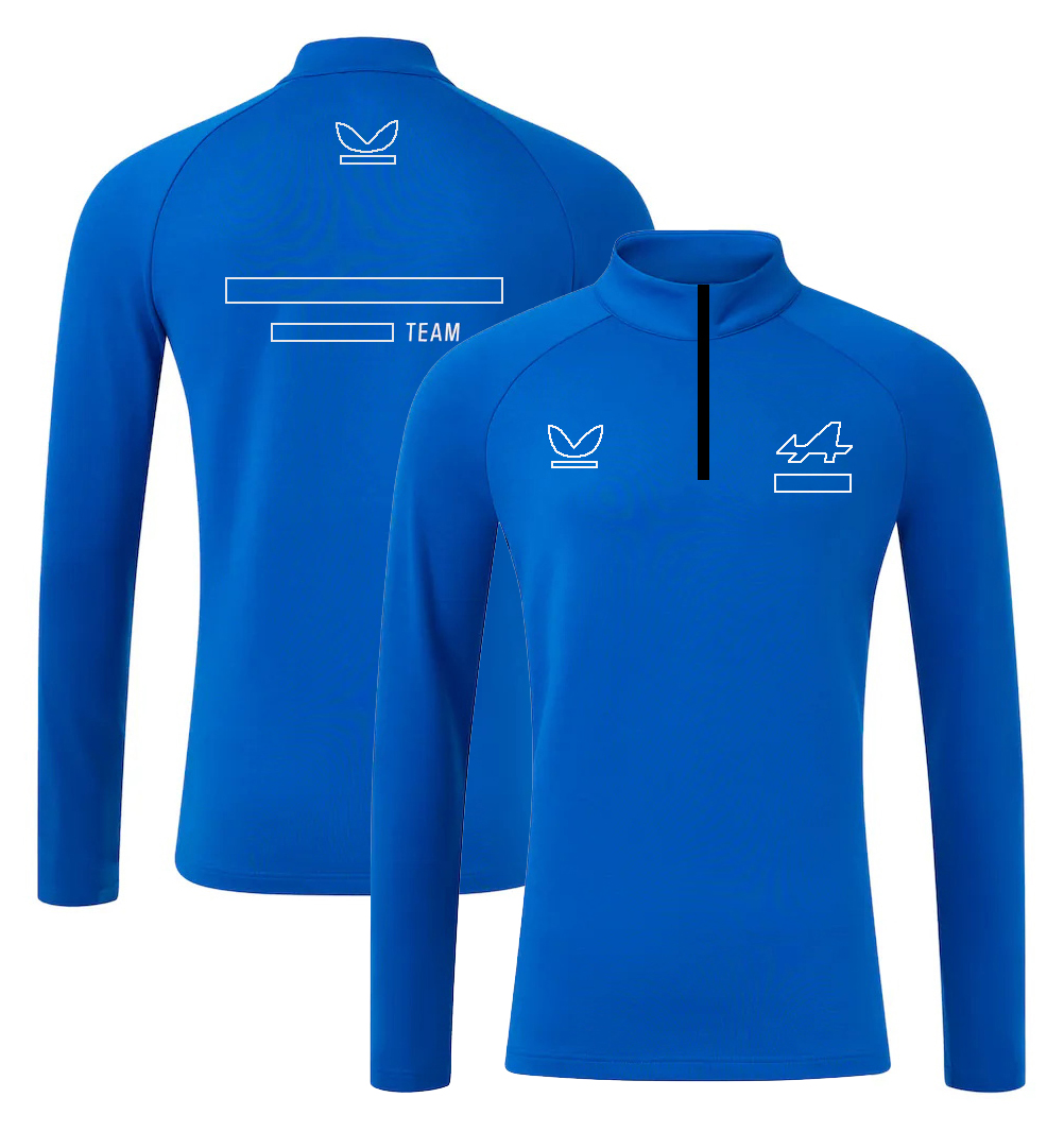 2025 F1 Team Full Formula 1 Driver Hoodie New Racing Men Softshell Jacket 1/4 Zip Midlayer Hooded Sweatshirt free shipping
