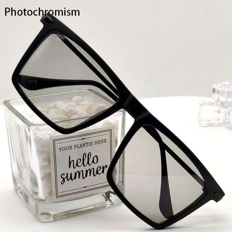 New Square Polarized Sunglasses Men Women Night Vision Yellow Lens Anti-Glare Male Driving Sun Glasses UV400 Eyewear