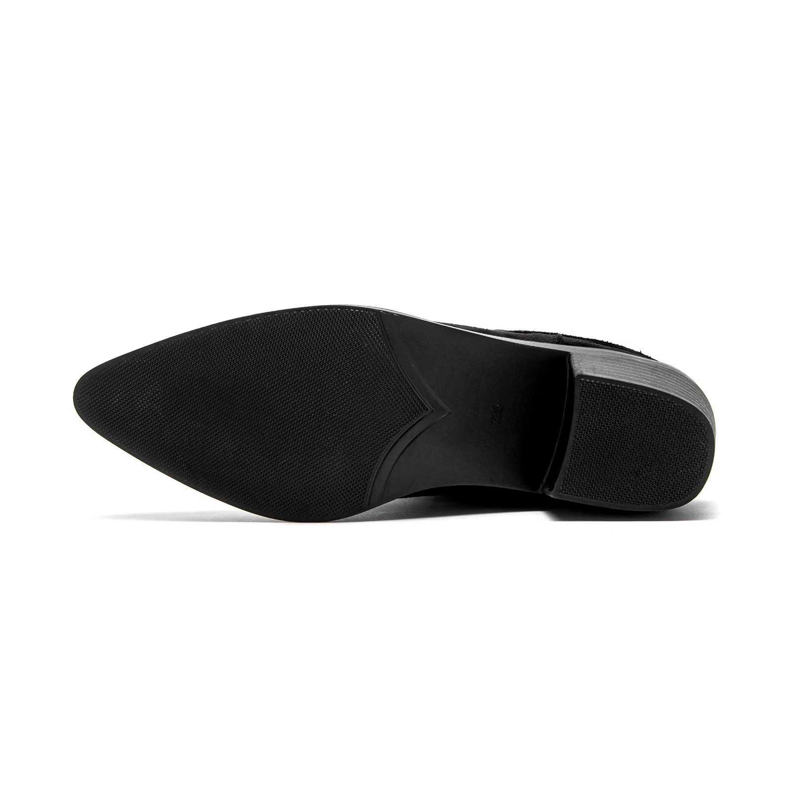 Autumn and Winter Womens Boots Luxury Brand Womens Shoes Medium Heel Medium Bucket Warm Pointed Toe Casual Shoes Sexy Fashion Z250303