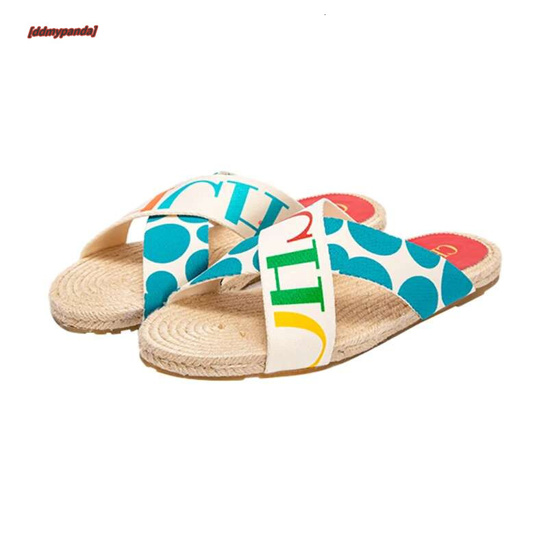 New Woven Comfort Women's Casual Flat Slippers Brand Summer Shoes #ddmypanda