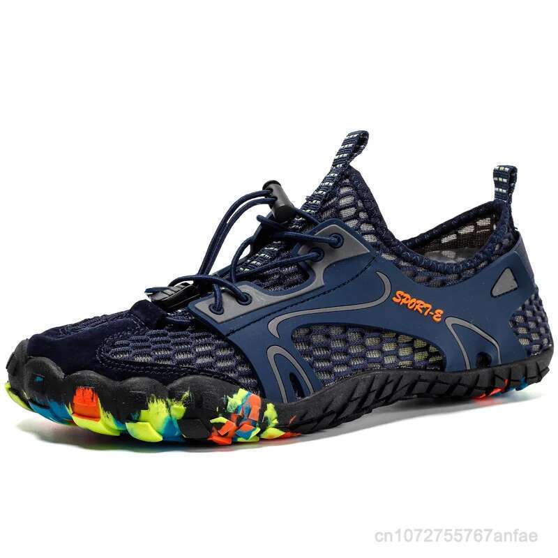 Breathable Waterproof Hiking Men Suede Mesh Outdoor Sneakers Rock Climbing Man Sport Quick-dry Trail Trekking Shoes