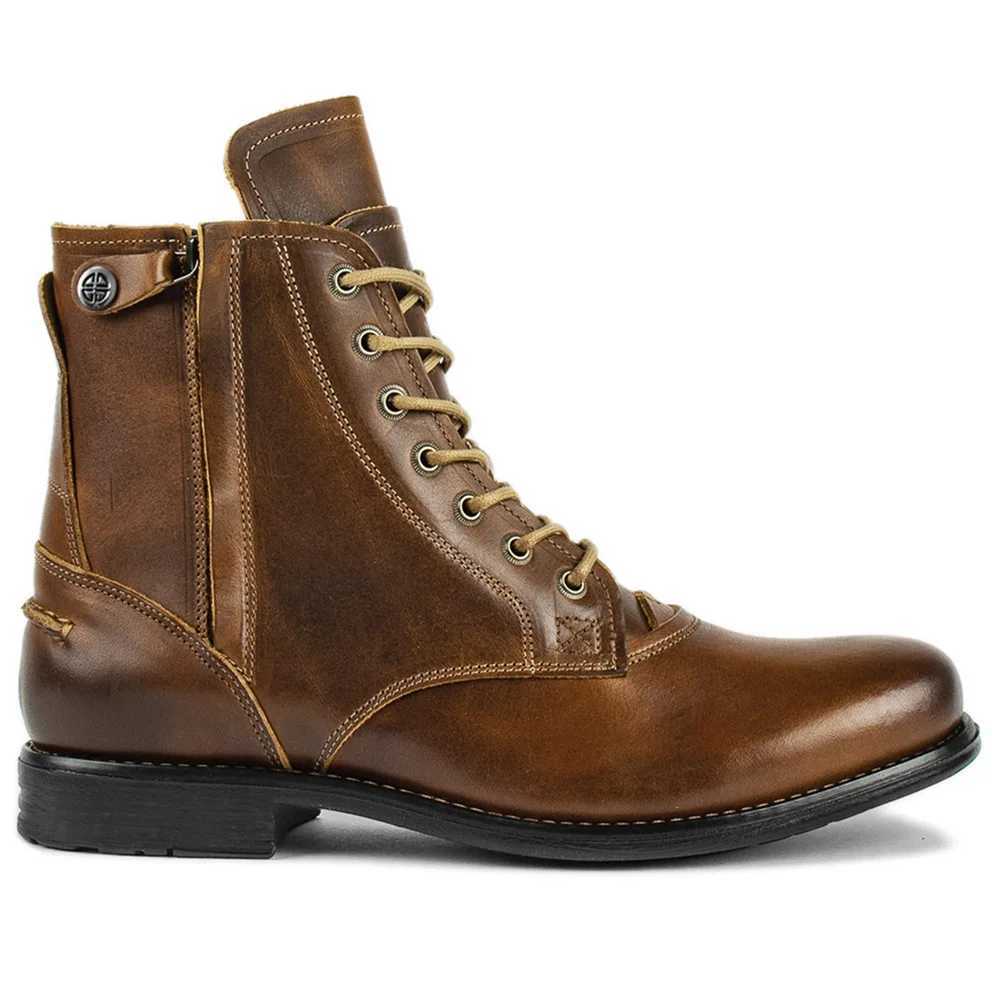 Luxury mens boots Italian handmade mens ankle boots designer tight shoes mens anti slip work boots Botas Para Hombre Z250303