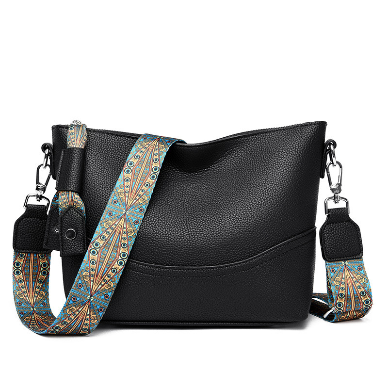 toteBag Shoulder bag ROSE NOIRE Women's New Spring Commuter Versatile End High Capacity Bucket Fashionable And Simple Single Shoulder Crossbody B