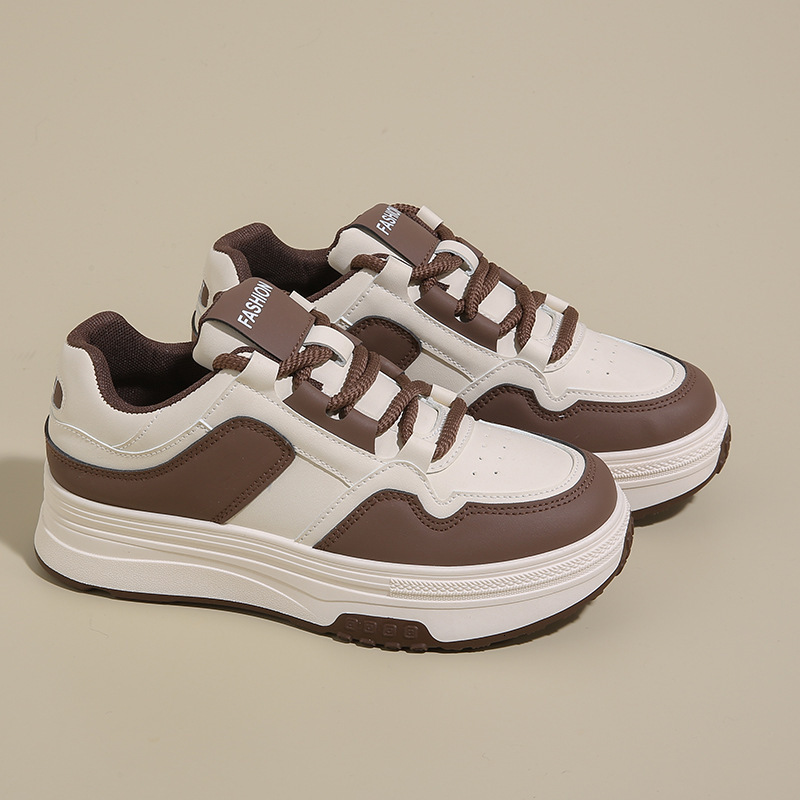 White shoes women s multifunctional designer spring new breathable thick soled sports and leisure board shoes outdoor fashion shoes