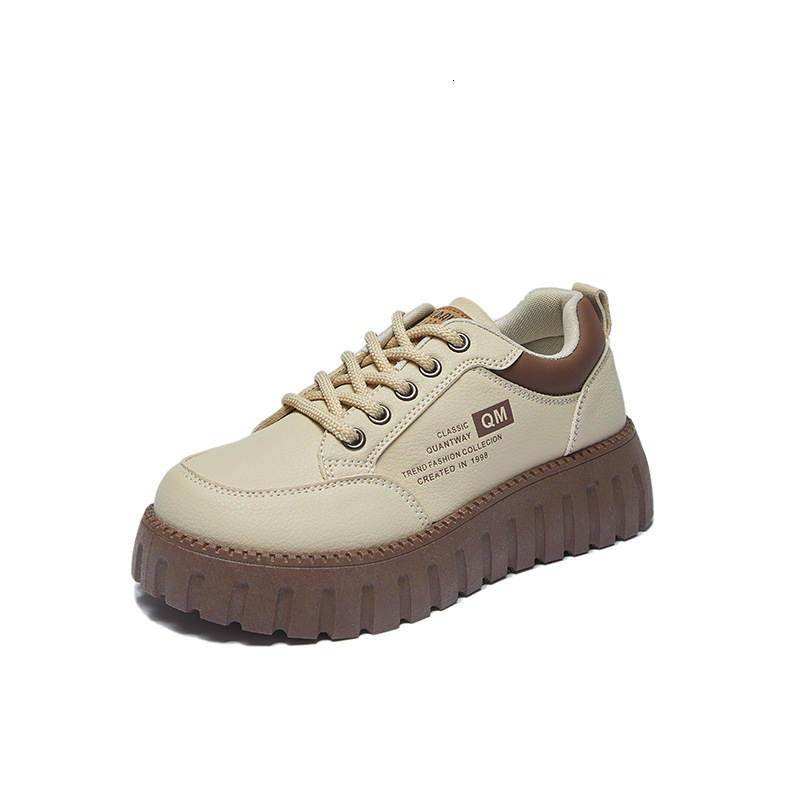2025 Season Designer s New White Shoes For Women Thick Soled And Sponge Sole Height Increasing Outdoor Sports Board Casual Shoes