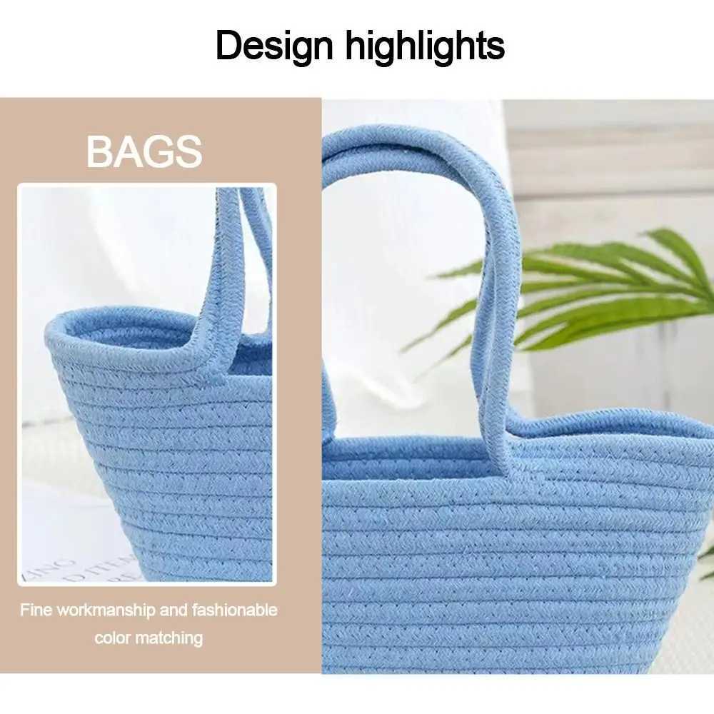 New Arrival Cotton woven bag envelope wallet shell handmade shoulder bag summer beach bag childrens bag T250303