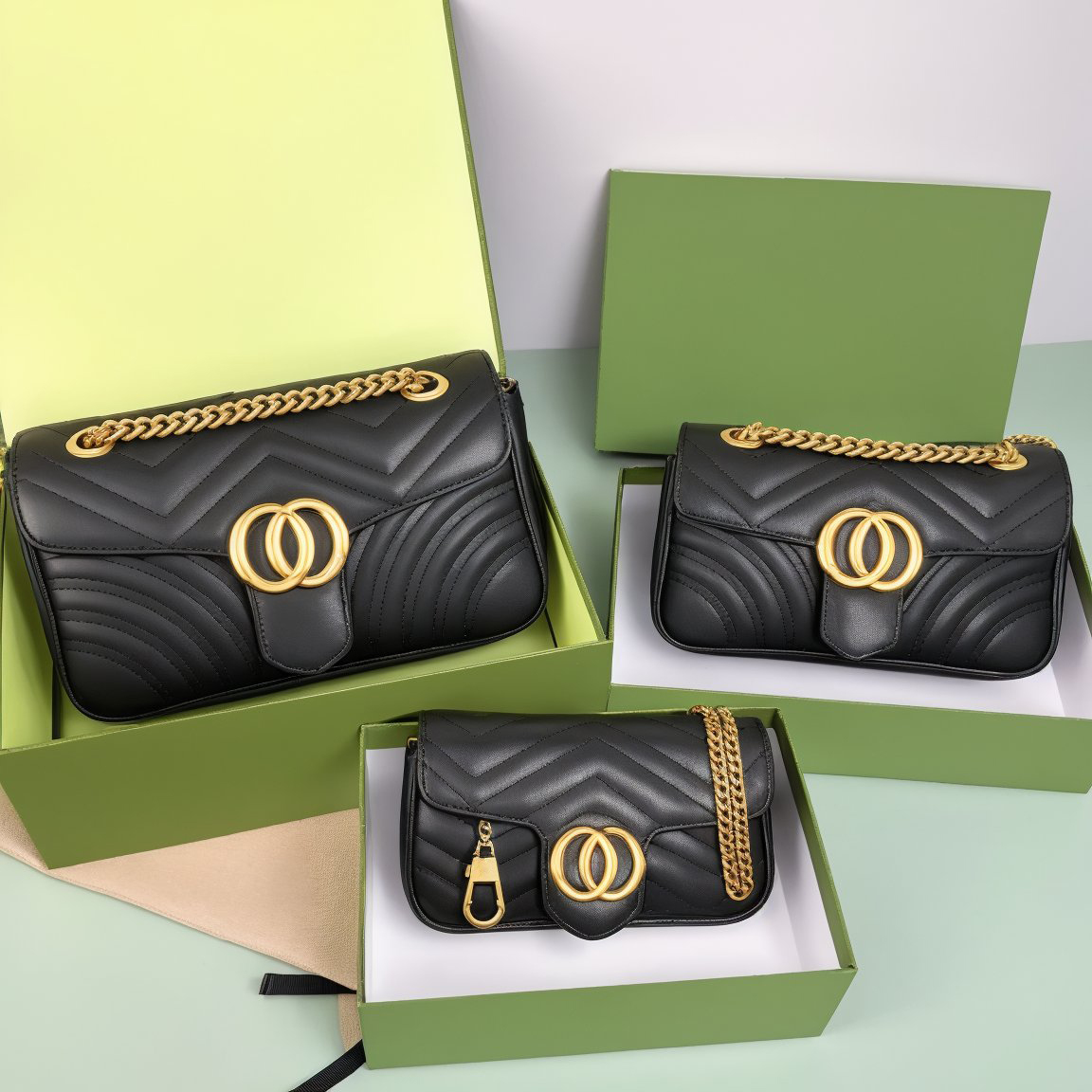 10A Designer Bag Shoulder Bag Purse Crossbody Designer Ladies Black High Quality Luxury Bag Mini Bag 3 Size Fashion Classic Leather Large Capacity Chain Evening Bag