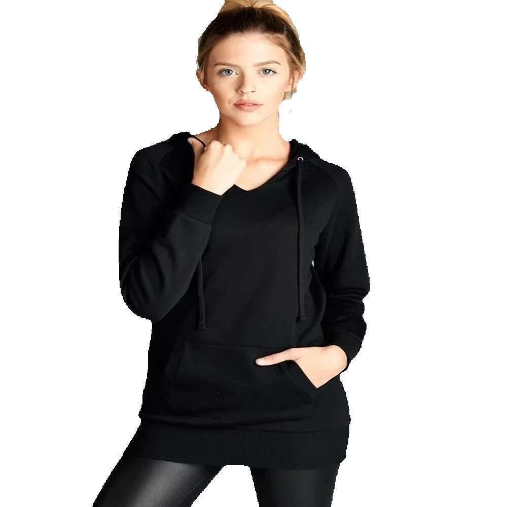 Women Premium Quality In Wholesale And Latest Design With Solid Black Color For Ladies Hoodies By Viky Industries