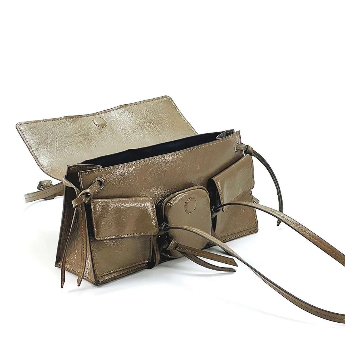 Fashion Multiple Pockets Underarm Designer Women Shoulder Bags Pu Leather Lady Handbags Quality Autumn Bag 2024