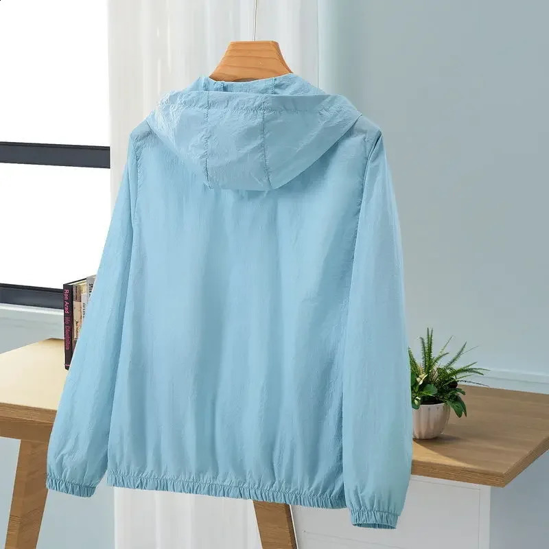 Women Jacket Waterproof Windbreaker Jackets Female Hooded Summer Sunproof Windproof Coats Outdoor Hiking Thin Coat A231 250228