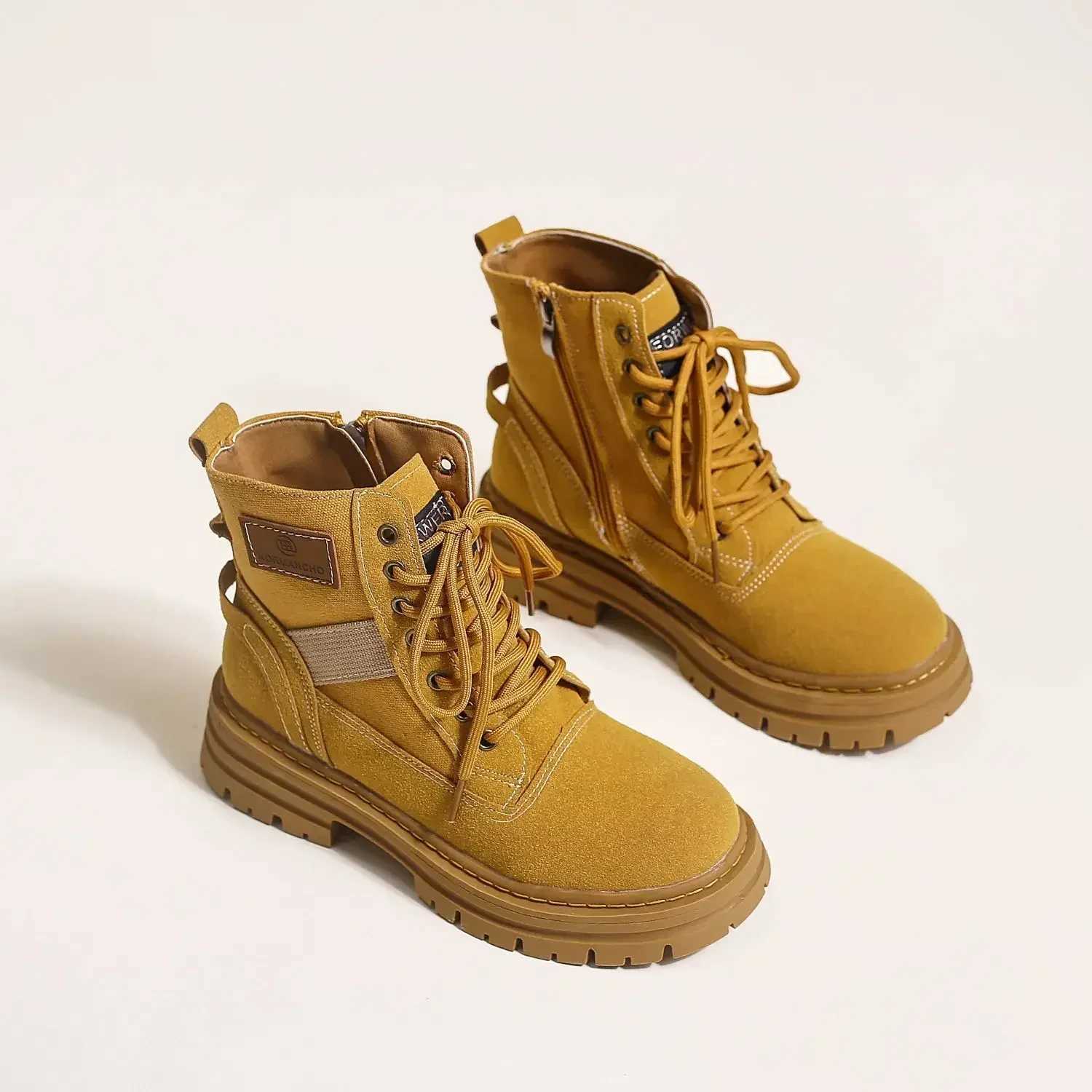 Womens Ankle Boots Elegant With Medium Heels Winter 2024 Female Short Shoes Round Toe Booties Comfortable Trend Designer Luxury Z250303