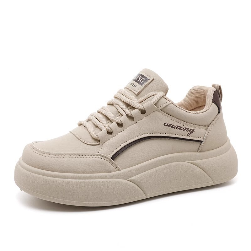 White Shoes For Women Height Increasing Thick Soled Multifunctional Sports Board Shoes Simple And Comfortable Designer s New Casual Running Shoes