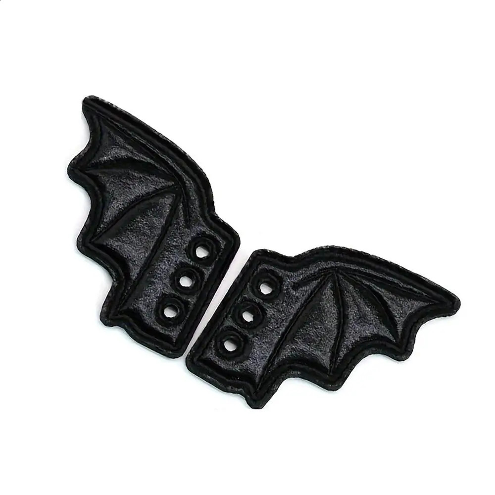 1 pair of angel wing shaped girl boots skateboard shoes DIY decoration sports shoes clothing shoes decoration punk expression style Halloween 250218