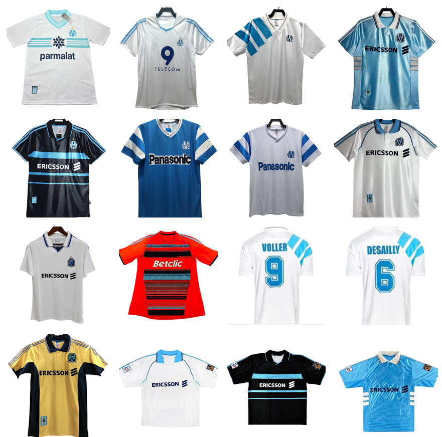 2011 2012 MarseilleES RAVANELLI BOLI DROGBA L.BLANC retro soccer jerseys 1990 1991 1992 1993 1998 1999 2000 2003 2004 2005 Payet RIBERY BARTHEZ vintage football shirt