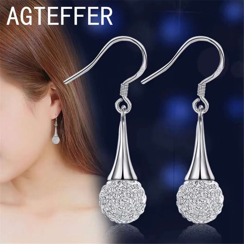 sterg sier New Jewelry Shambhala zirconia female popular original brand of high-end vintage stud earrings