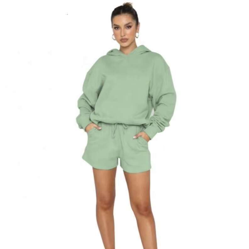 Fashion Solid Color Pullover Hooded Long-Sleeved Hoodie For Women