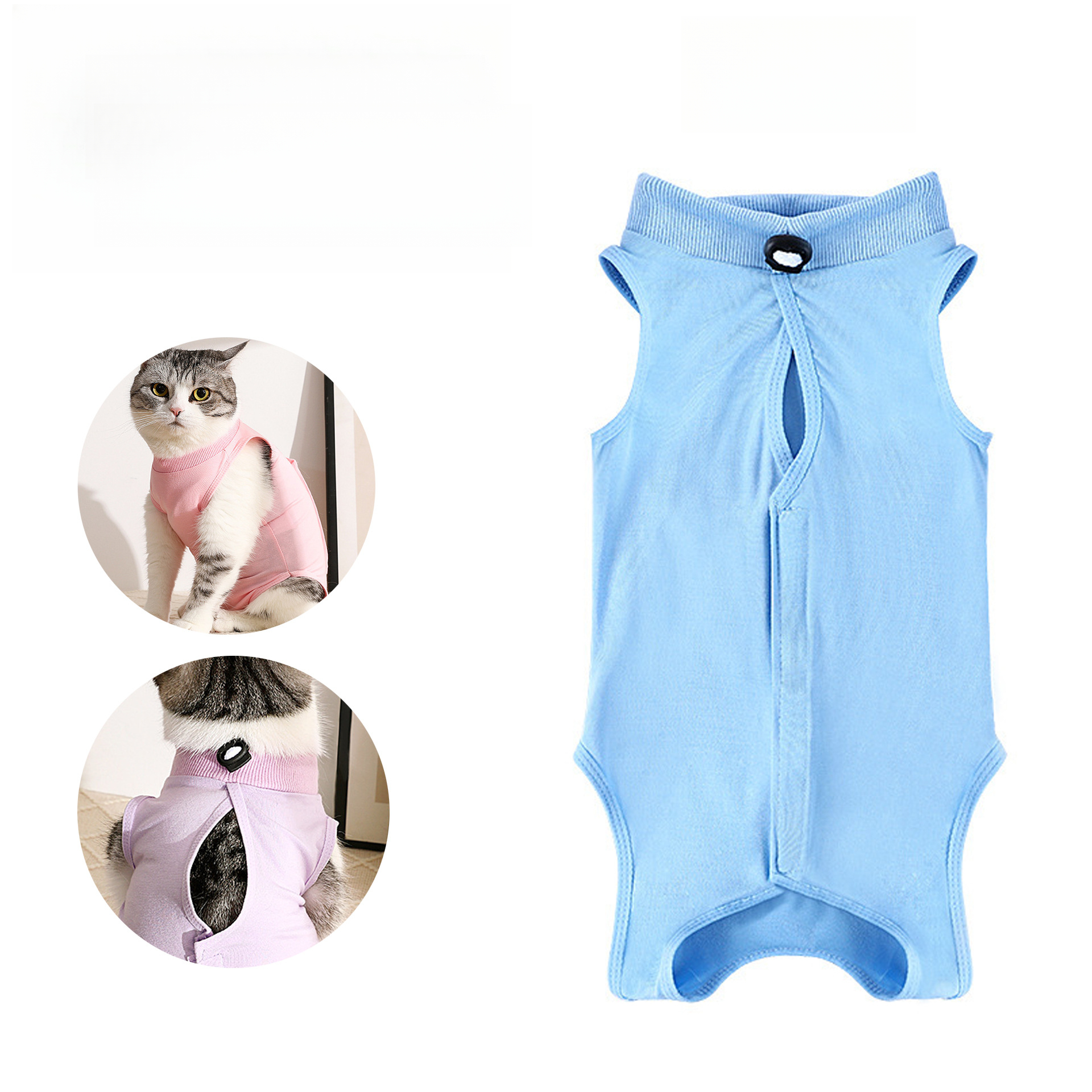 Cat Sterilization Clothing Mother Cat Weaning Clothing Anti-licking Clothing Breathable Four-legged Cat Pet Clothing
