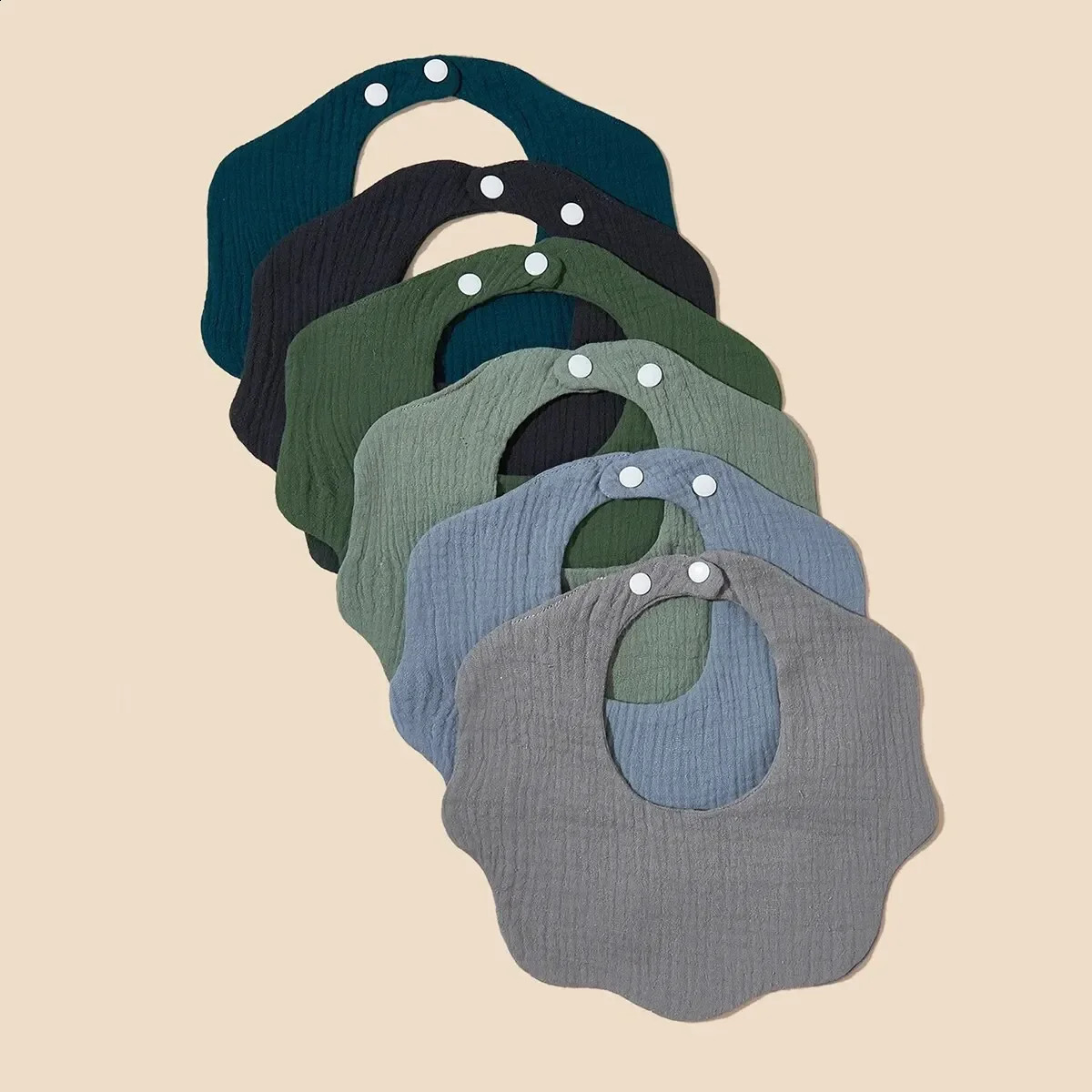 3 Packs Random Color Bibs Boys Girls born Infant for Drooling 250221