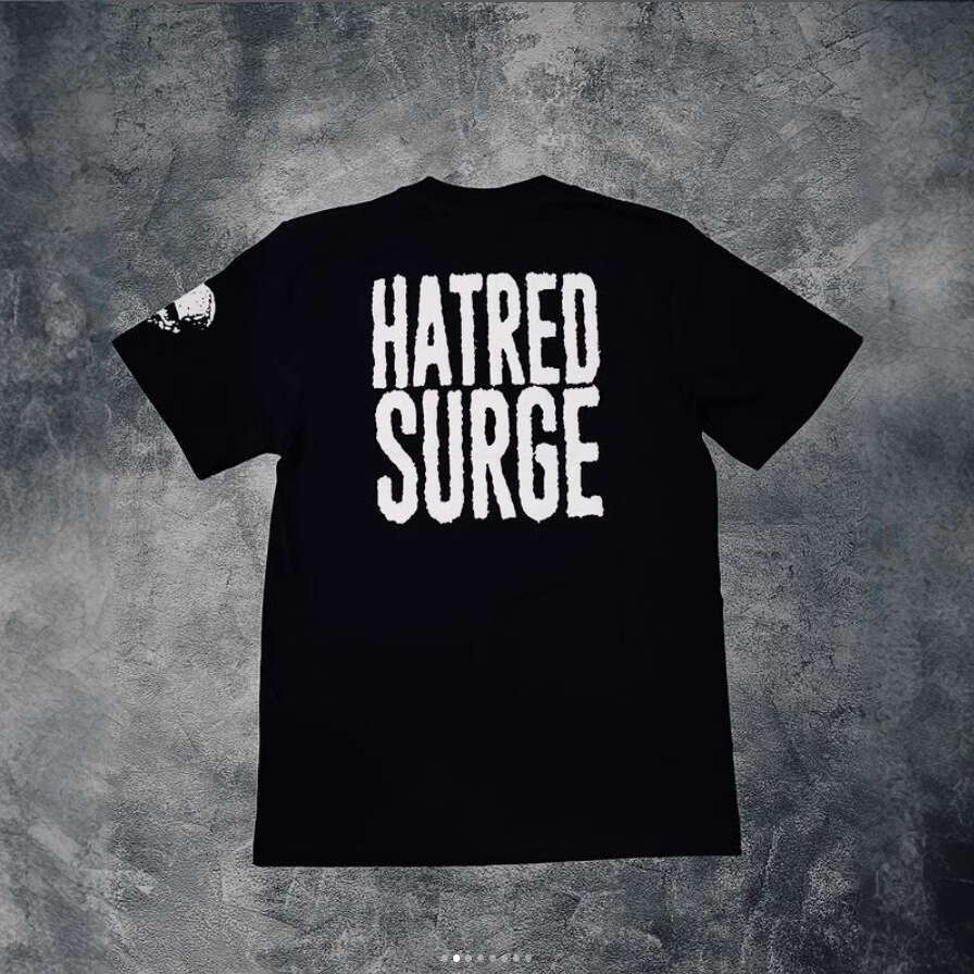 Summer New American High Personalized Hip Hop Style Fashion Printed Street Trendy Short Sleeve Round Neck T-shirt