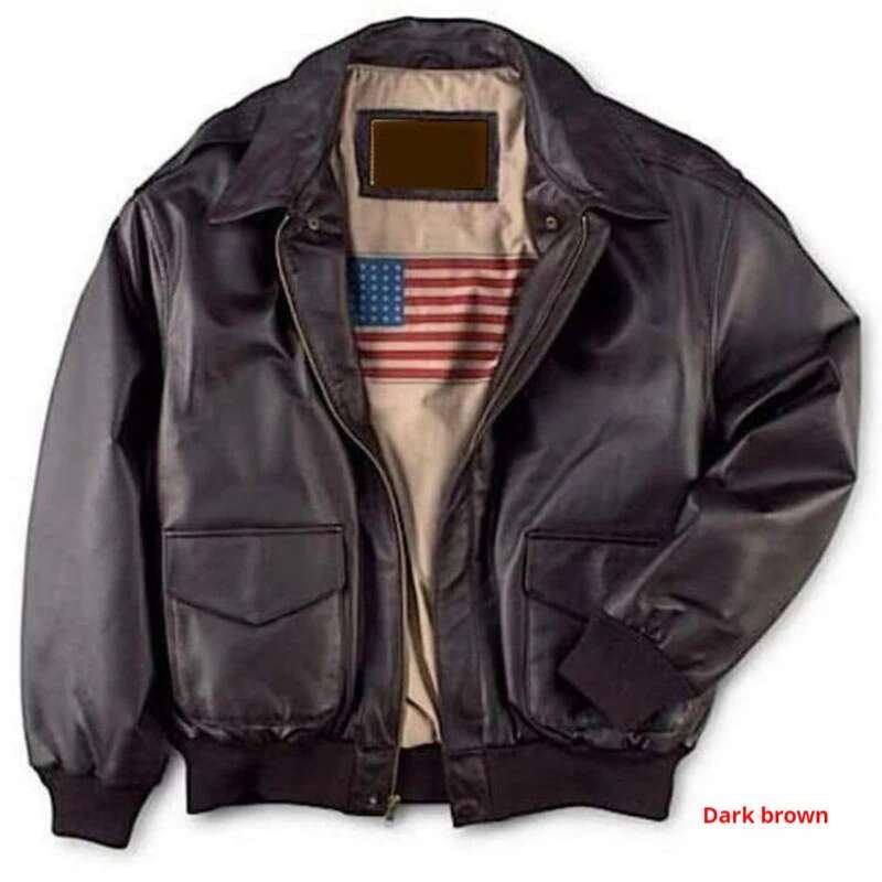 Classic Retro Us Air Force Pu Leather Jacket Male And Female Pilots Couple Motorcycle Handsome Jackets