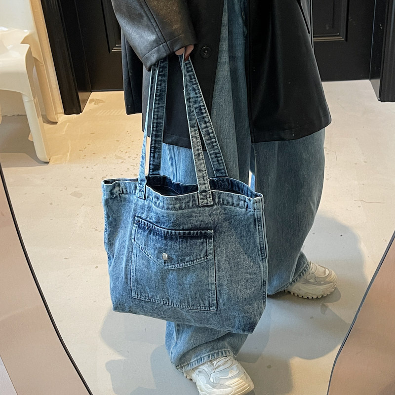 Cowboy women's 2025 new large capacity campus style shoulder ins casual hand-held tote bag