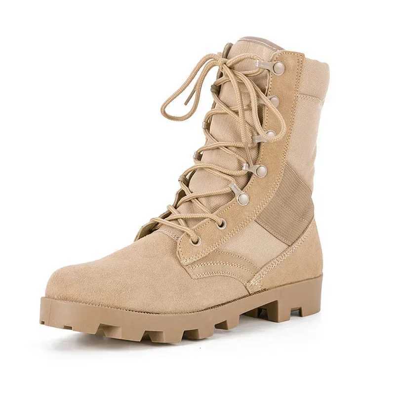 Tactical Boots Men Training Special High-Top Shoes Outdoor Shock-Absorbing Hard-Sold High-Waist Hiking Boots Z250303