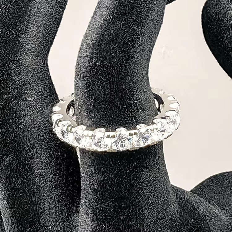 Classic boutique jewelry S pure sier VVS moissanite wedding eternal ring for both men and women