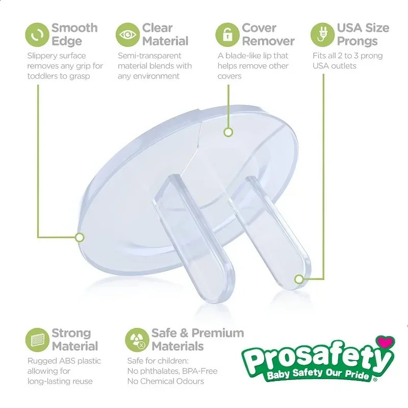 102030PCS Outlet Covers Baby Proofing Safety Child Secure Electric Plug Protector for Kid Toddler Protection w250221