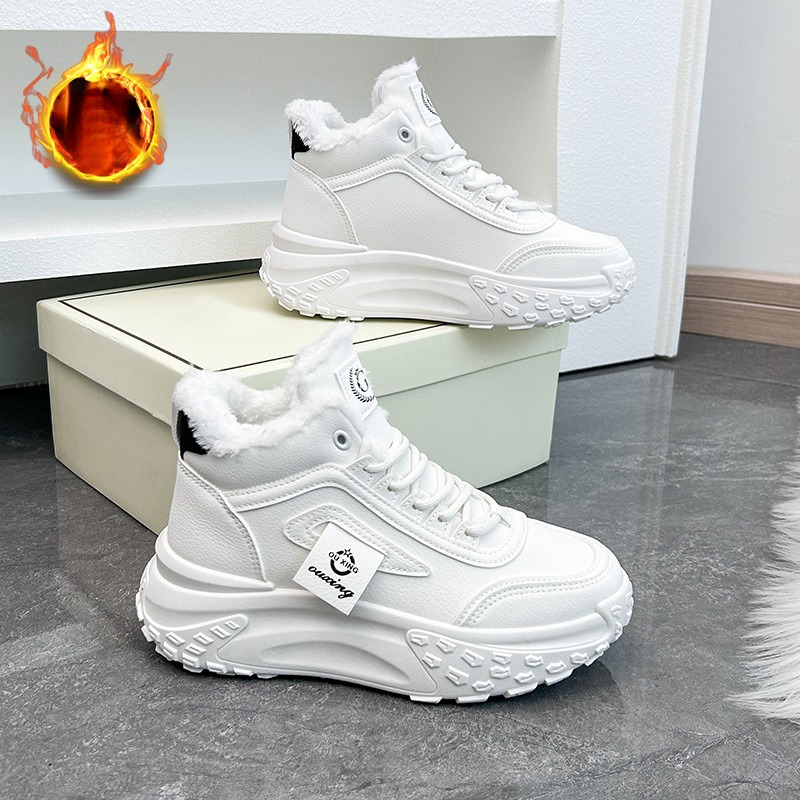 2025 designer s new winter women's snow boots with plush dad shoes casual warmth multifunctional fashion thick sole height increasing outdoor ant