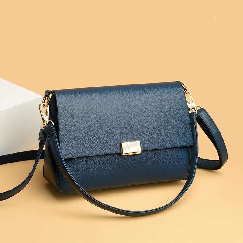 2025 New Trend Fashion Message Geniune Leather Girls Crossbody Women Shoulder Bags Big Size Capacity Multifunction Shopping Lady