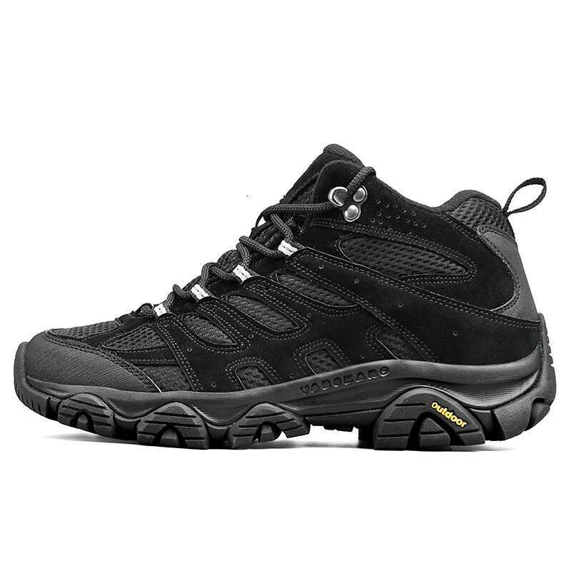 High-Top Men Hiking Boot Spring Shoes Lace-Up Non-slip Outdoor Sports Casual Trekking leather Boots Women Waterproof