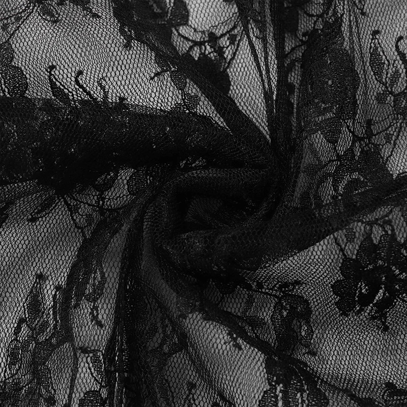 Mens mesh see through mesh sexy lace shirt long sleeved fish net hollow retro street clothing ultra-thin fashion party clothing S-XL 250224