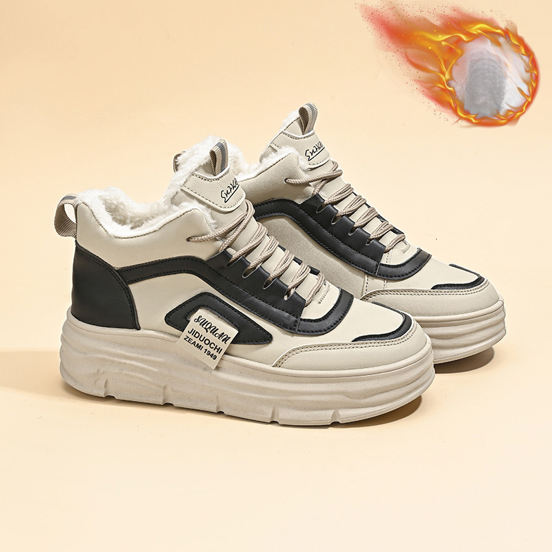 Women s Designer Shoes 2025 Winter New Height Increasing Brand New Velvet Warm Sponge Cake High Top Shoes Outdoor Sportswear Casual Non Slip Shoes